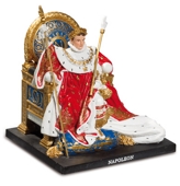 RE0183 NAPOLEON SUR TRONE 14 X 14 X 12cm